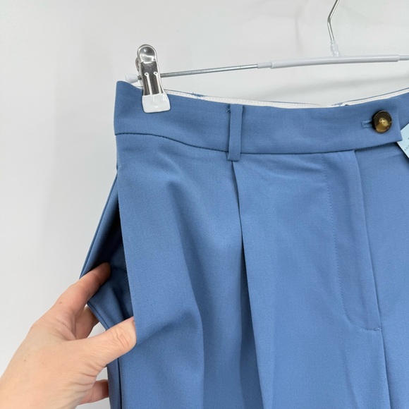 Ann Taylor The Petite Modern Wide Leg Trouser in Cool Cascades 12 Petite NWT - Picture 9 of 15